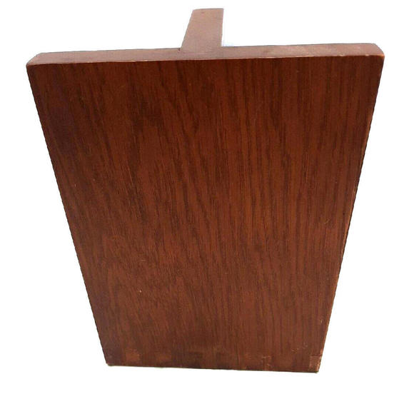 Vintage Solid Wooden Rotating World Globe 7" Single Bookend - Picture 4 of 9